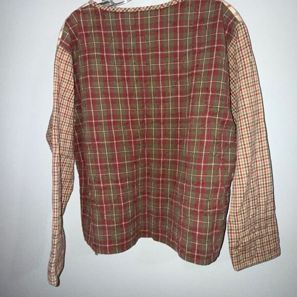 Vintage Handmade Quilted Patchwork Pullover Top Cottagecore Folk Art L - Picture 8 of 12